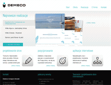 Tablet Screenshot of demeco.pl
